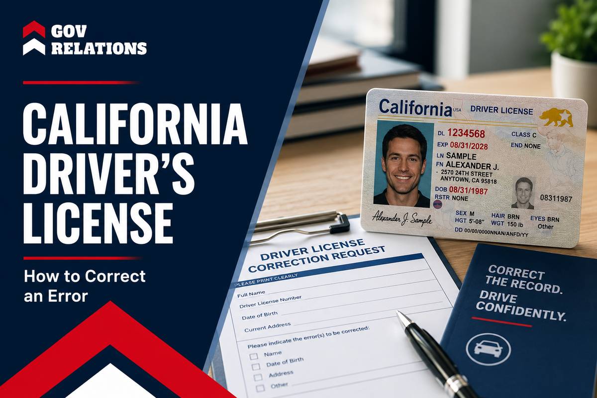 How to Correct an Error on Your California Driver’s License