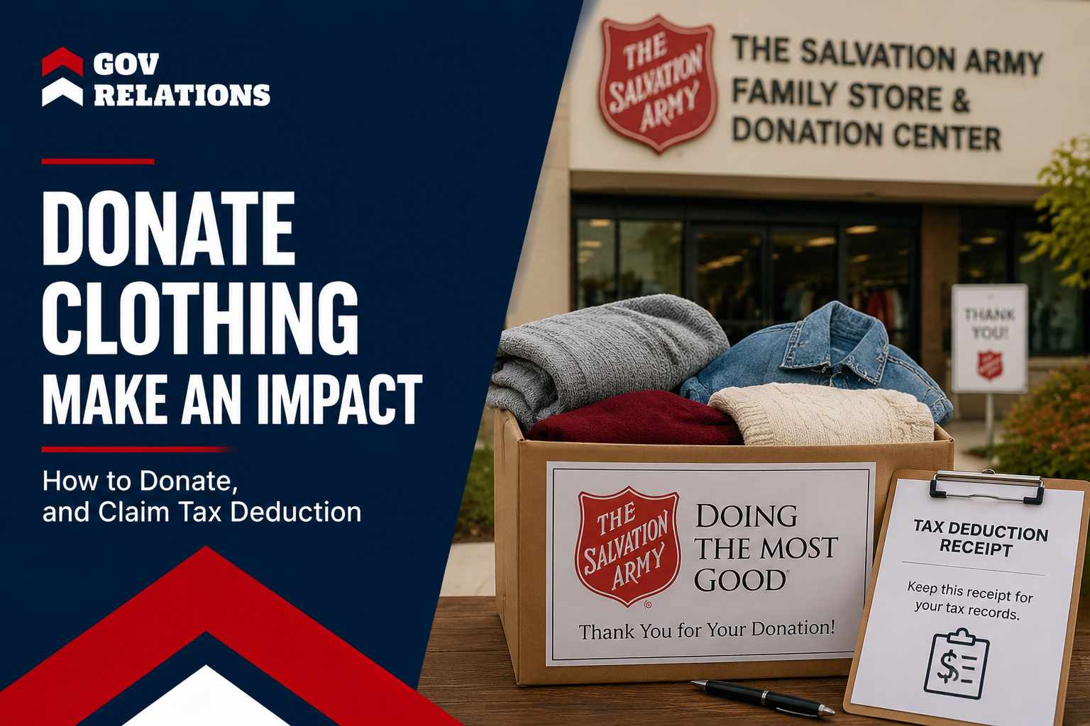 Salvation Army Clothing Donation What to Give, How to Donate, and How to Claim Your Deduction