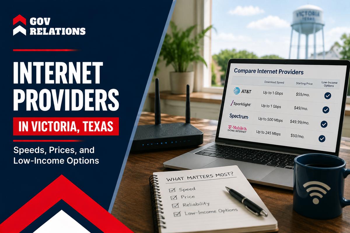 Leading Internet Providers in Victoria, Texas Speeds, Prices, and Low-Income Options