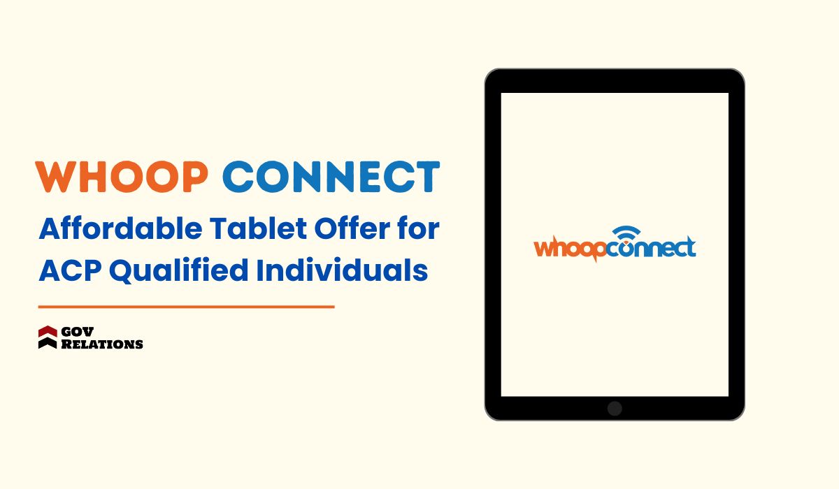 Whoop Connect: Affordable Tablet Offer for ACP Qualified Individuals