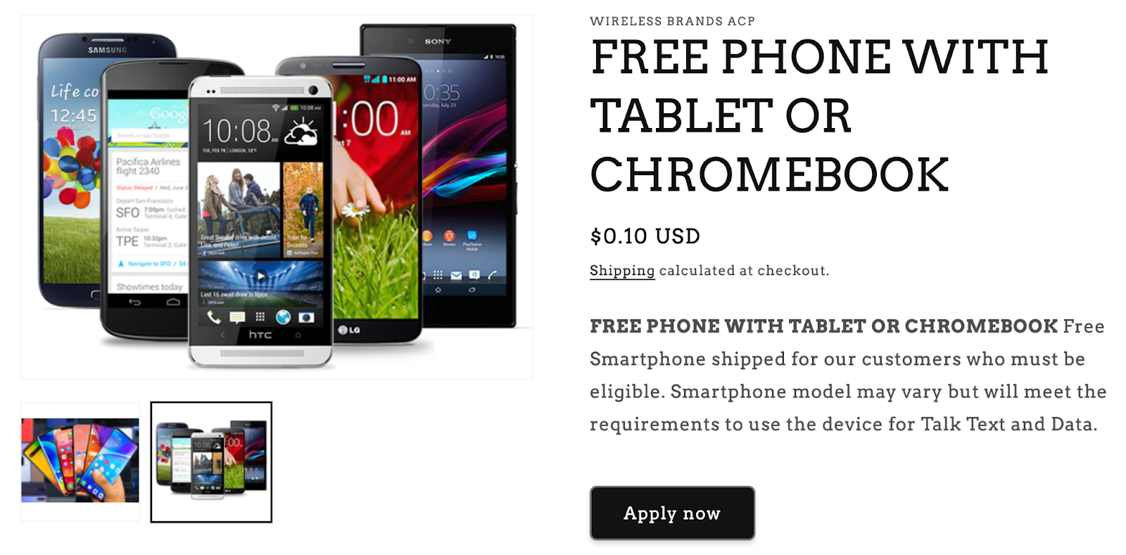 Free Tablets and Other Devices for ACP Beneficiaries with Wireless Brands