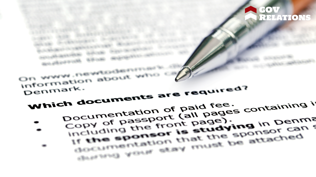 Documentation Required for Application