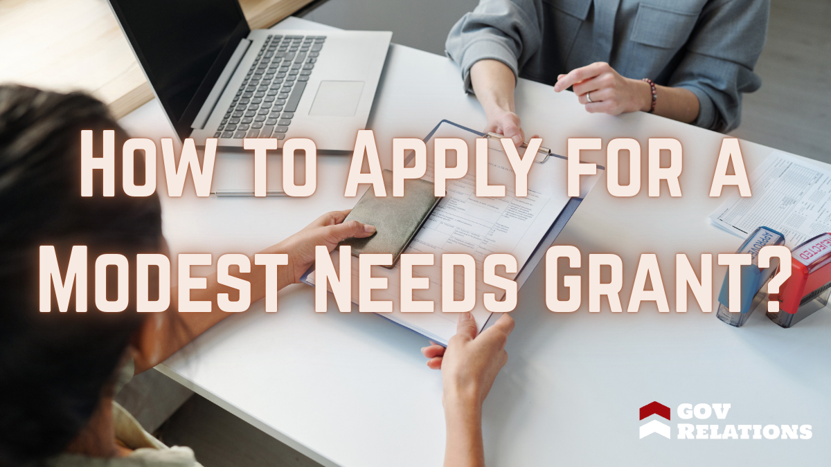 How to Apply for a Modest Needs Grant?
